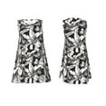 thumbnail image 7 of Fuzoiu Lilies Flowers Print Women's Sleeveless Dress,Summer Dresses for Women,Casual Sundresses,Beach Sleeveless T-shirt Swing Dress with Pockets, 7 of 7