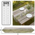 thumbnail image 3 of Spring Country Table Runner Linen Burlap Table Runner 108 Inches Long Nature Landscape Wildflower Botanical Scene Dresser Scarves for Kitchen Island Coffee Dining Room Party Holiday Decor 13"x108", 3 of 8