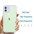 thumbnail image 5 of Njjex Case for Apple iPhone 12 Pro, 12, 12 Pro Max Clear Back Cover, Njjex TPU Clear Phone Case Shockproof Bumper Full Body Protection Cover for iPhone 12 Pro Max -Purple, 5 of 8