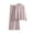 Pink, variant on Lovskoo 2024 Women's Sweater Set Casual Knitted Pullover Loose Solid Color Long Sleeved High Neck Knit Sweater Wide Leg Pants Sweater Two-Piece Set Beige