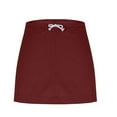 thumbnail image 6 of Mgmyaa Women's Summer Mini Skirt Pocket Drawstring Elastic Waist Casual Skirt, 6 of 8