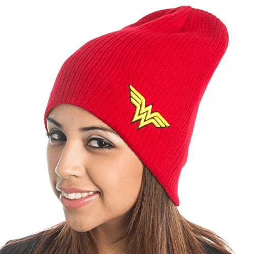 DC Comics Wonder Woman Red Slouch Beanie Hat - Walmart.com - Walmart.com