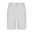 thumbnail image 5 of Tumotour Linen Shorts For Man Solid-Color Casual With Pockets Button Zipper Shorts Half Shorts Pants Workout Shorts Short Beach Shorts Summer Shorts, 5 of 9
