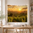 thumbnail image 5 of Vineyard Sunset Landscape with Sunbeams Over Rolling Hills Romantic Watercolor for Wine Enthusiasts Rustic Vineyard Wall Decor Housewarming Gift Tapestry Wall Hanging for Living Room and Bedroom, 5 of 7