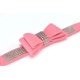 thumbnail image 5 of Collar de perro con pajarita y cristales brillantes, deslumbrante y suave, para perros pequeños con correa, rosa, talla XL, 5 of 5