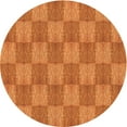 thumbnail image 1 of Ahgly Company Machine Washable Indoor Round Transitional Orange Red Orange Area Rugs, 6' Round, 1 of 7