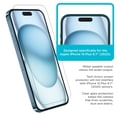thumbnail image 4 of Tech Armor 3 Pack Screen Protector + Camera Lens Protector for iPhone 15 6.7 inch - Ballistic Tempered Glass, Case Friendly, Sensor Protection, HD, 9H Hardness, 4 of 6