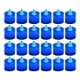 thumbnail image 1 of Velas de luz azul. Velas azules en paquetes de 24. Velas de té azules sin llama. Velas votivas azul marino con efecto parpadeante para cumpleaños, bodas, fiestas y festivales, 1 of 8