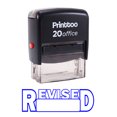 thumbnail image 2 of Printtoo REVISED Self Inking Rubber Stamp Office Stationary Stamp-Blue, 2 of 2