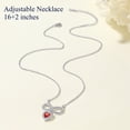 thumbnail image 7 of Suplight Necklaces for Women, 925 Sterling Silver Infinity Heart Birthstone Jewelry Gifts, Birthday Gift for Mom Wife, 7 of 7