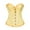 A05 Yellow, variant on LEKDFST Yellow Lace Corset Tops for Women Overbust Floral Push Up Renaissance Corsets Body Shaping Belly Control Shapewear Bustier Tops XS