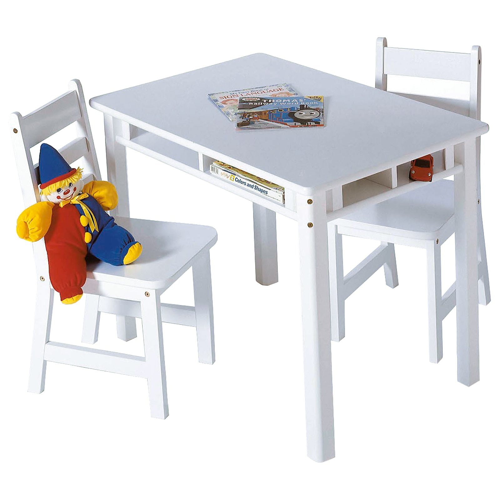 lipper childrens walnut rectangle table and 4 chairs