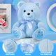 thumbnail image 3 of Peluche con forma de oso Chalyna, 25 cm, azul, para regalo de baby shower, 3 of 7