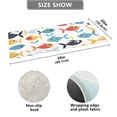 thumbnail image 5 of Bath Mat Soft Plush Non-Slip Absorbent Bathroom Rugs 39"x20" Cartoon Fishes Swimming, 5 of 8