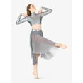 thumbnail image 6 of Womens Iridescent Waistband Performance Asymmetrical Skirt, 6 of 8