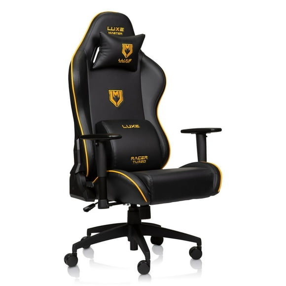 Chaise de bureau, de bureau et de jeu Luxe Racer Turbo - Supporte jusqu'à 390 lb