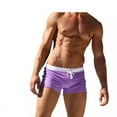 thumbnail image 4 of Dovford Mens Swimwear Short Swim Trunks with Zipper Pocket, 4 of 5