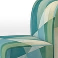 thumbnail image 4 of Designart "Green Blue Abstract Geometric Fusion II" Upholstered Abstract Shapes Accent Chair and Modern & Contemporary Arm Chair - Multiple Color & Pattern, 4 of 7