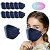 WFJCJPAF Fish Adult Masks Disposable Industrial 3ply Ear Loop Cloth Face Mask Navy