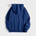 thumbnail image 5 of ShomPort Drawstring Hoodie for Women, Long Sleeve Pullover Loose Sweatshirt, Solid Color Streetwear Tops for Teen Girls, 5 of 5