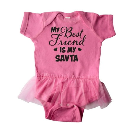 My Best Friend is My Savta with Hearts Infant Tutu
