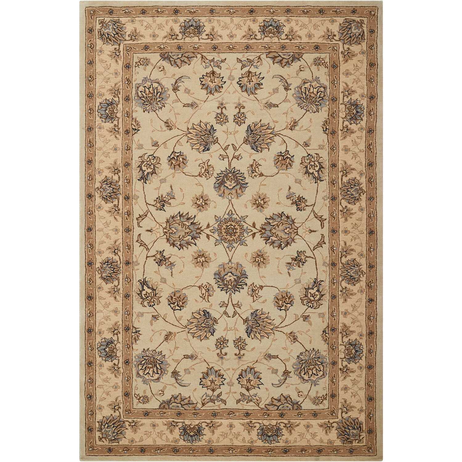 8-Feet 6-Inches by 11-Feet 6-Inches Nourison Heritage Hall Black Rectangle Area Rug 8'6 x 11'6