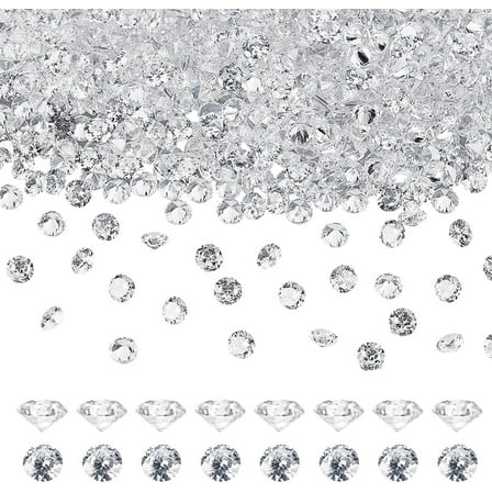 500Pcs Clear Rhinestone 16 Styles Flat Back Brilliant Round Rhinestones Glass Stones Glitter Gems Transparent Diamond for Crafts Nail Art Clothing Jewelry Making 3mm Clear DIY
