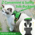 thumbnail image 3 of rabbitgoo Cat Harness and Leash for Walking, Escape Proof Soft Adjustable Vest Harnesses for Cats, Easy Control Breathable Reflective Strips Jacket, Grass Green, 3 of 8