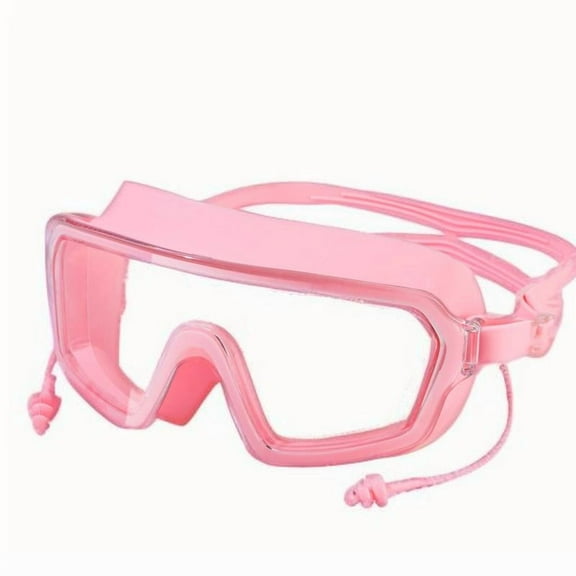 Swim Goggles Snorkel Diving Mask, Anti-Shattered Lens Protection No-leak , Anti-Fog Swimming Goggles for Adult Men Women (pink)