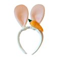 thumbnail image 3 of Diadema con Orejas de conejo de dibujos animados Yuyangstore Aro para el cabello Blanco sombreros de cosplay, 3 of 8