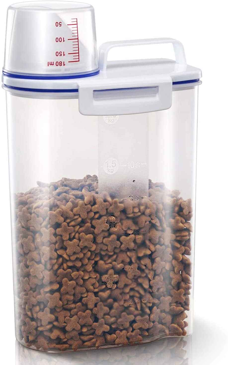 Pet Dog Food Container Cat Food Container with Inverted Spout +