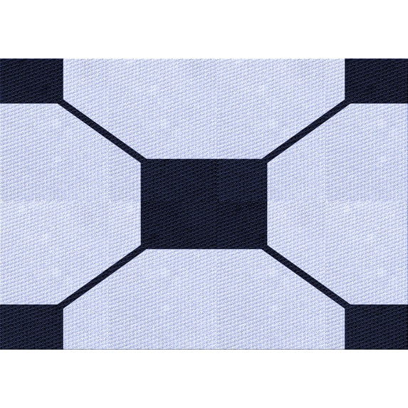 Ahgly Company Indoor Rectangle Patterned Lavender Blue Area Rugs, 5' x 7'