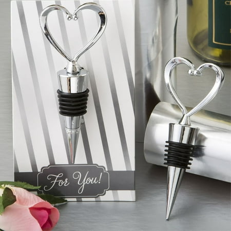 

All Metal Heart Wine Bottle Stopper from Fashioncraft