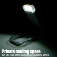 thumbnail image 3 of USB Rechargeable Book Reading Light with 200mAh Battery and 2 Dimmable Brightness LED Clip on Book Light Eye-Protection Bookmark Read Light for Reading in Bed Car, 3 of 6