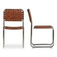 thumbnail image 2 of Moe's Home Collection MOMA Leather Dining Chair -Set of Two Brown Color, 2 of 5