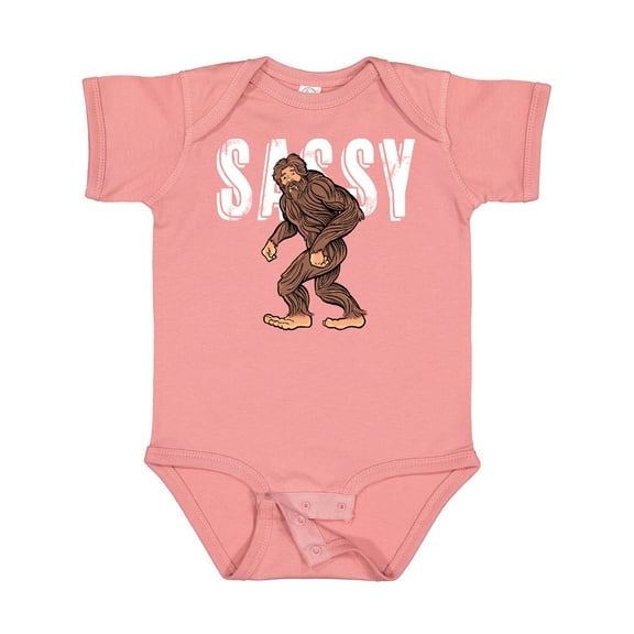 Inktastic Bigfoot Sassy Happy Sasquatch Boys or Girls Baby Bodysuit