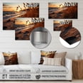 thumbnail image 4 of Designart "Meadow Dawn Seashore" Nautical & Beach Metal Art Living Room, 4 of 5