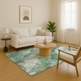 thumbnail image 7 of Addison Rugs Mayfield Premium Machine Washable Transitional Floral Teal Rectangle Rug, 10' x 14', 7 of 7