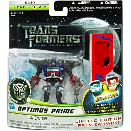 Transformers Cyberverse Deluxe Optimus Prime Action Figure [With 3-D Glasses]