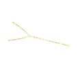 thumbnail image 5 of JewelStop 14k Yellow Gold Polished Finish Lariat Paperclip Y-Necklace with Lobster Clasp - 17", 5 of 5
