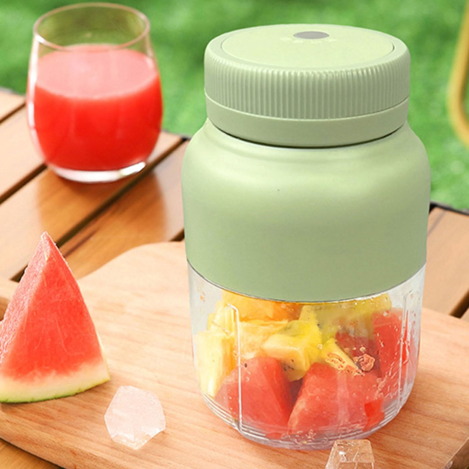 MOQIN Electric Juicer, Rechargeable Juicer Machine with USB Cable, Touch Button, Automatic Orange Lime Lemon Grapefruit Squeezer, Easy to Clean Portable Juicer