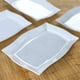 Efavormart Set of 10 - 12" White Disposable Plastic Rectangular Serving ...