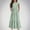 Green, variant on Kids Girls Summer Beach Maxi Dress Flower Printed Ruffle Short Sleeve Flowy Tiered Long Dress Casual Loose Swing Dress with Pockets 6-12 Years