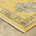thumbnail image 5 of Oriental Weavers Lucca Wool Blend Area Rug - 2863G - 5'3" x 7'6" - in Yellow/ Multi - Vintage Inspired, Wool Blend, Bedroom, Office Rug, 5 of 5
