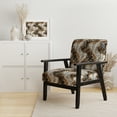 thumbnail image 2 of Designart "Cheetha Floral Pattern I" Upholstered Glam Accent Chair and Marble Arm Chair - Multiple Color & Pattern, 2 of 7
