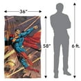 thumbnail image 5 of Superman Attack On Metropolis Officially Licensed Silky Touch Super Soft Throw Blanket 36" x 58", 5 of 8