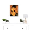 thumbnail image 2 of Amedeo Modigliani Portrait Of A Woman With Hat Painting Artwork Framed Wall Art Print A4, 2 of 4