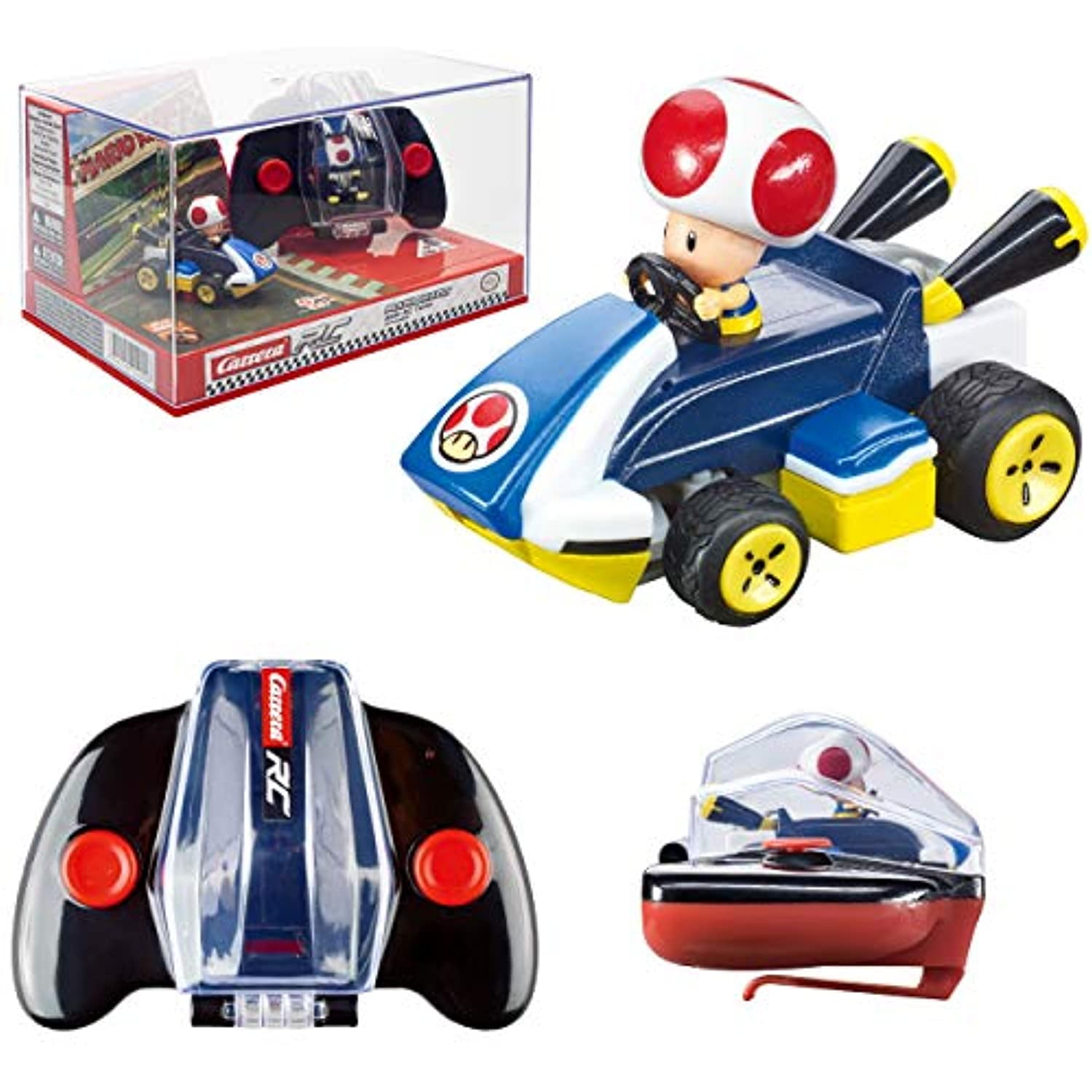Carrera RC Nintendo Mario Kart  GHz Mini Collectible Radio Remote Control  Toy Car Vehicle - Toad 