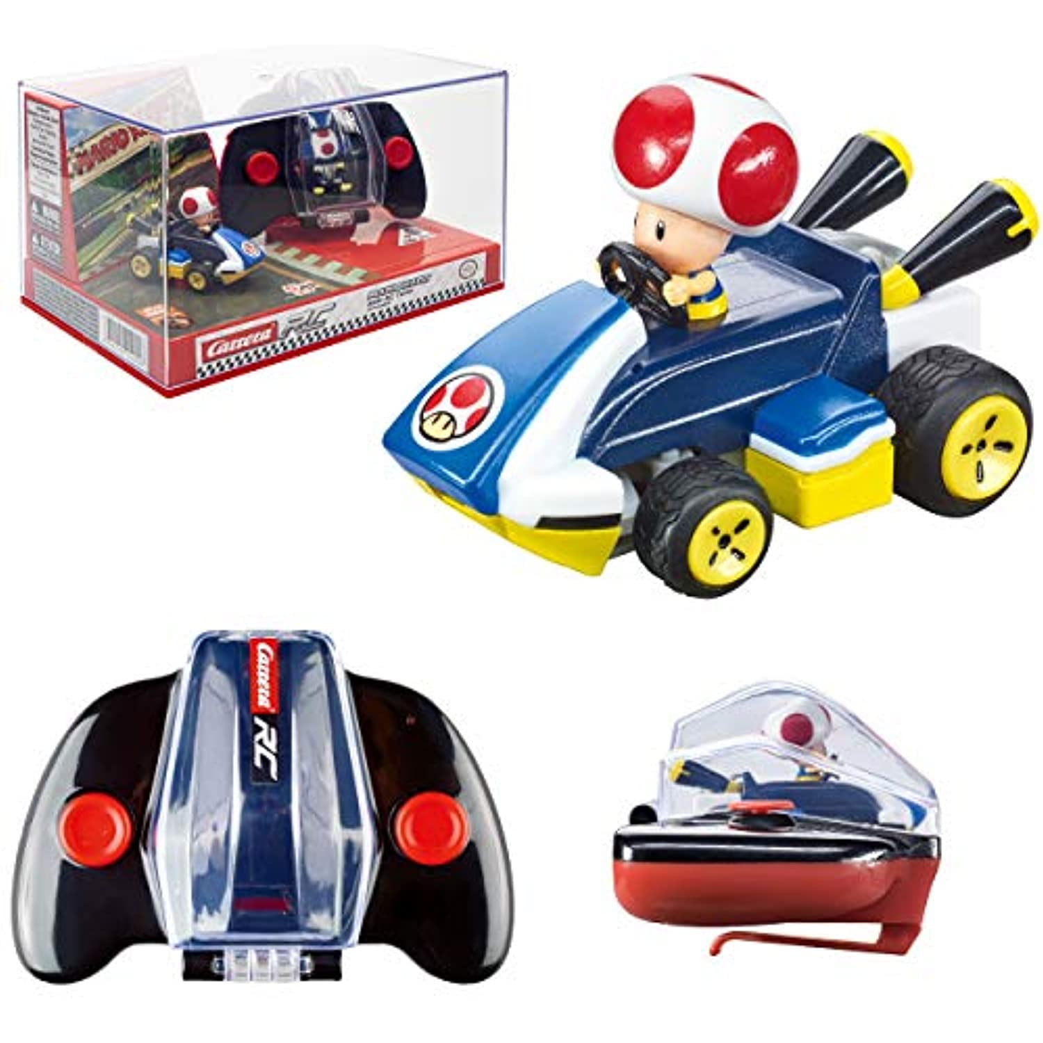 Carrera RC Nintendo Mario Kart  GHz Mini Collectible Radio Remote  Control Toy Car Vehicle - Toad 