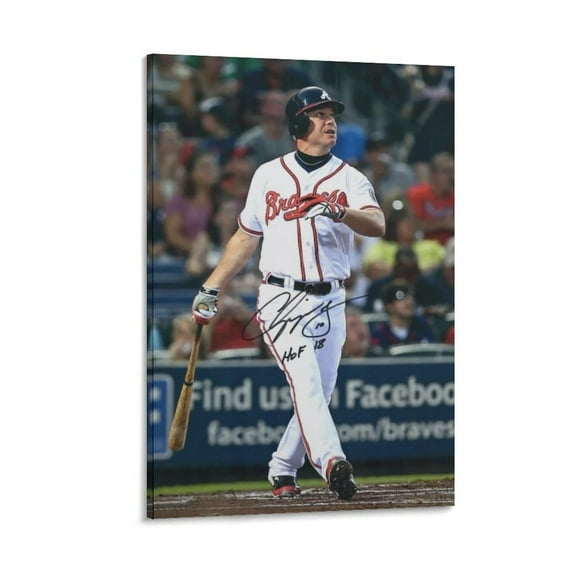 Chipper Jones Canvas Poster Room Aesthetic Poster Print Art Wall Painting Canvas Posters Gifts Modern Bedroom Decor 20x30inch(50x75cm)